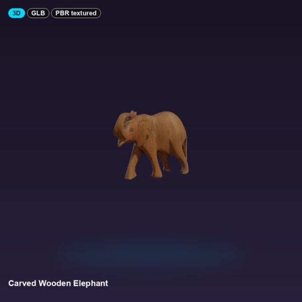 Carved Wooden Elephant