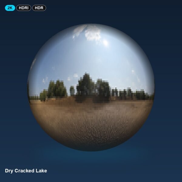 Dry Cracked Lake