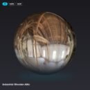 Polyhaven industrial wooden attic