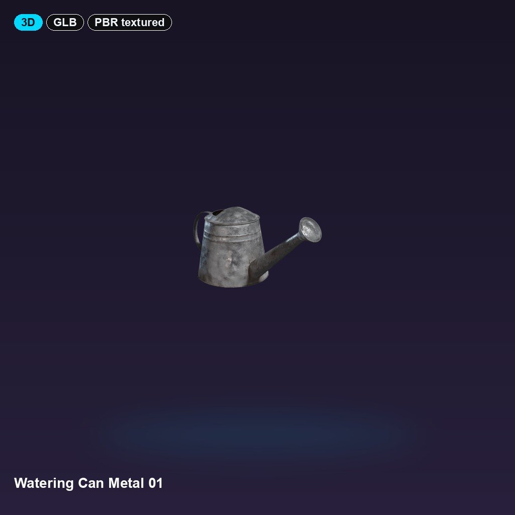 Watering Can Metal 01