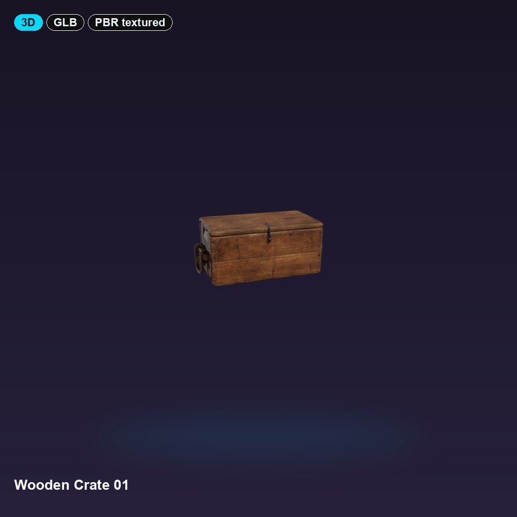 Wooden Crate 01